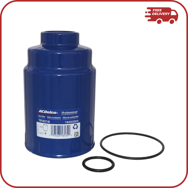 Engine Fuel Filter #TP3018 by AC DELCO, fits 2001-2015 Chevrolet, GMC vehicles 6.6L diesel engine